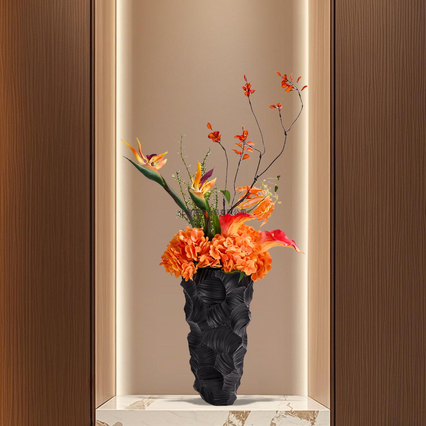 Flower Bouquet Decoration Floral Arrangement Italian-style Light-luxury Vase