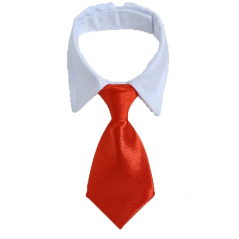 Pet Striped Tie Dog Teddy Bow Tie Scarf Blouse Collar - 20 Colors