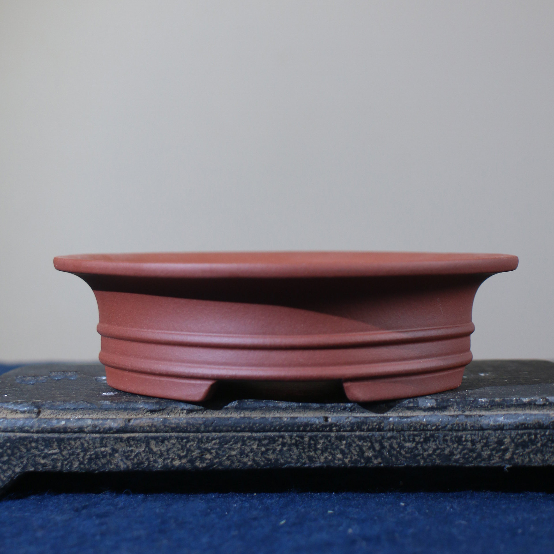 Round Purple Clay Bonsai Pot, picture 6 of 7