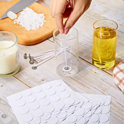Candle Lamp Wick Sticker Foam Double-sided Fixed Glue Base