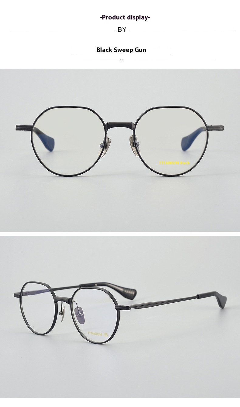 Ultra Light Pure Titanium Vintage Round Frame Spectacle - Image 2