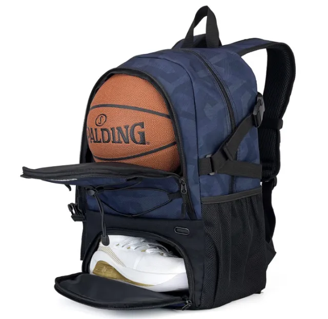Basketball Football Backpack Boys And Girls Sports Training Navy - Shop at LoveMi