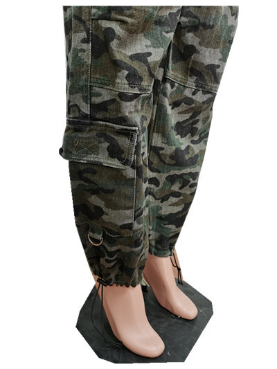 Title 15, Pantalones Cargo Camuflaje Denim Jeans Casuales...