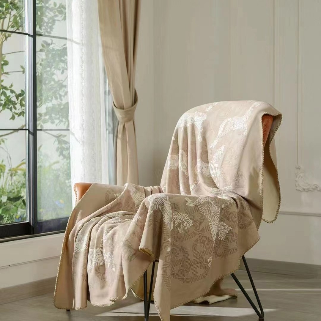 Cotton-Cashmere Blanket Shawl, picture 3 of 8