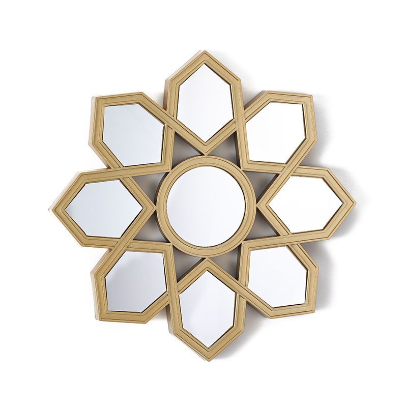Geometric Star Flower Mirror