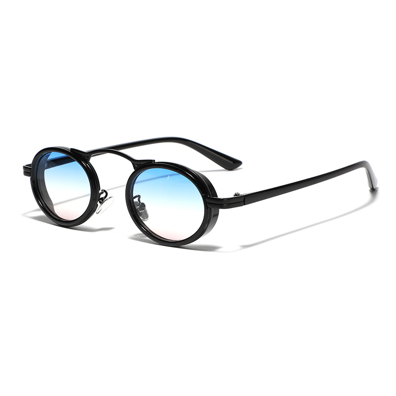 Black Frame Blue Lens