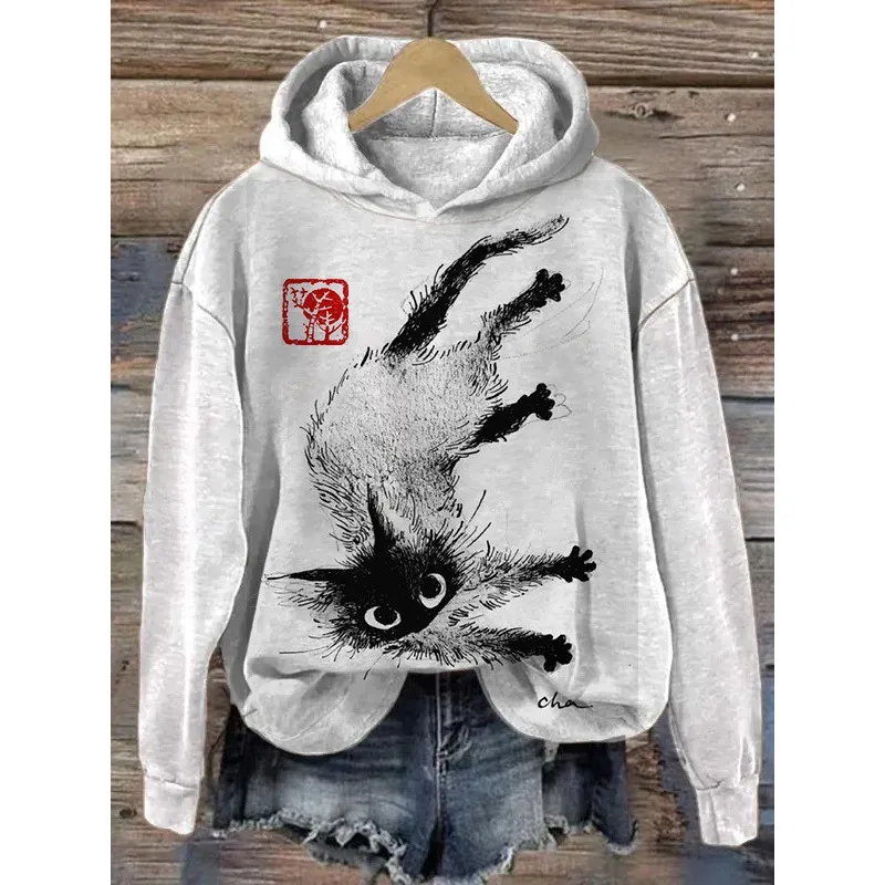 Fashion Digital Printing Ladies Hoodie - Yp2312151504Wu3-2Xl