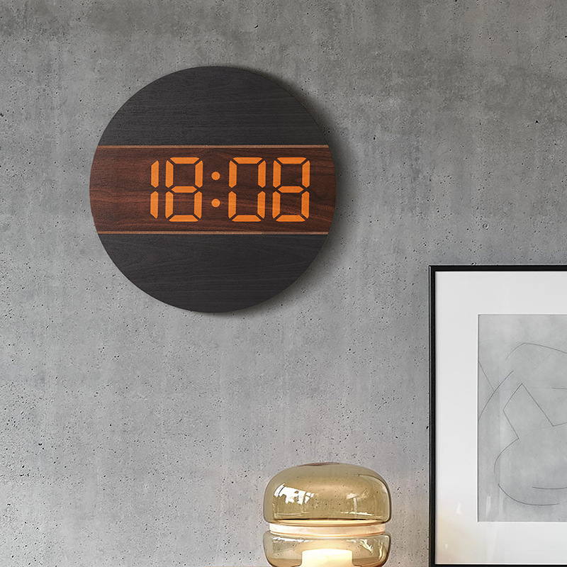 Creamy-style Home Wall Clock With A Unique Design