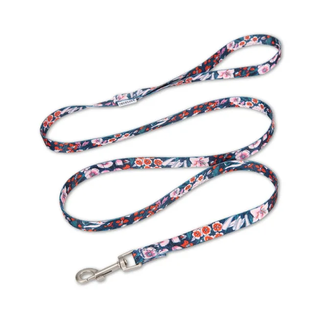 Pet Cat And Dog Floral Hand Holding Rope Pull resistant Floral Cyan - Shop at LoveMi