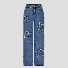 All-matching Girl's Casual Straight-leg Pants - Dark Blue - View 1