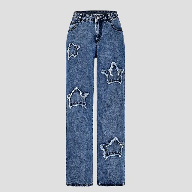 All matching Girl's Casual Straight leg Pants Dark Blue - Shop at LoveMi