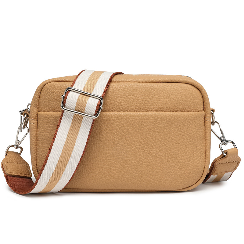 Wide Shoulder Strap Crossbody Bag