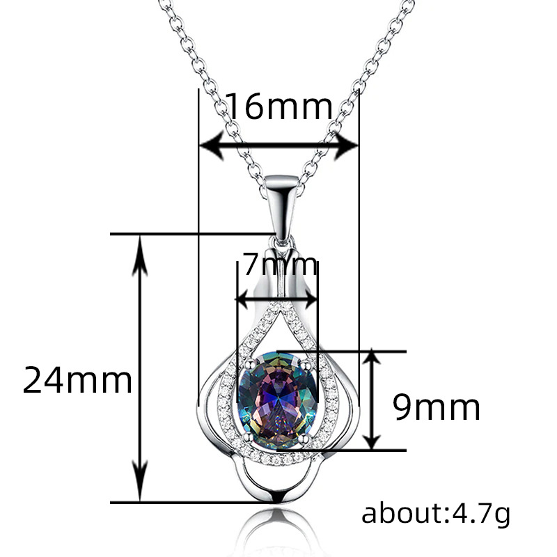 Beautiful Lady With Evening Dress Bridal Necklace