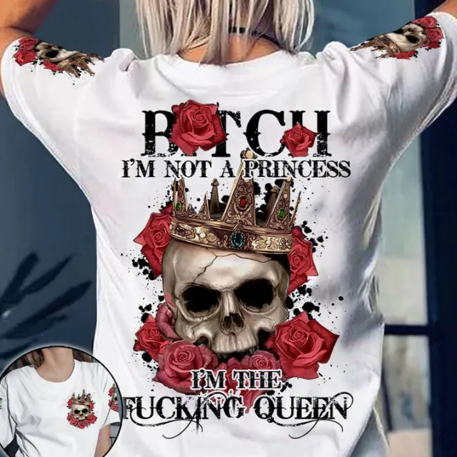 T shirt Digital Printing Women's Short Sleeve Regular Women'S Clothing B - Shop at LoveMi