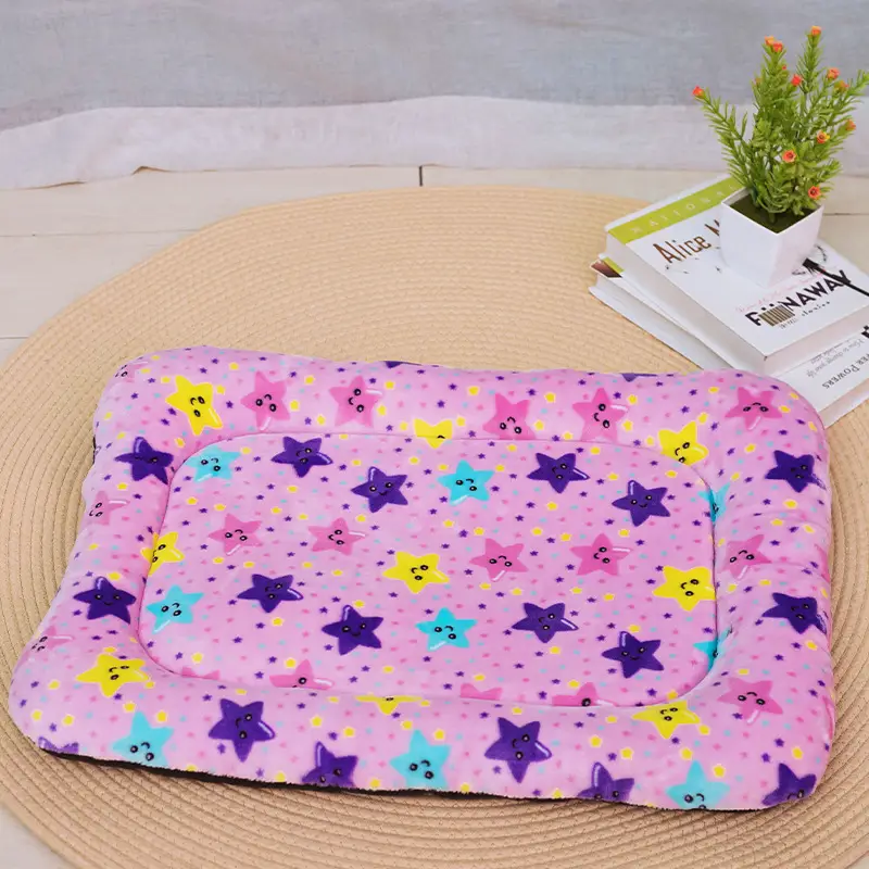 Flannel Non-slip Pet Mattresses Double Layer Warm And Comfortable
