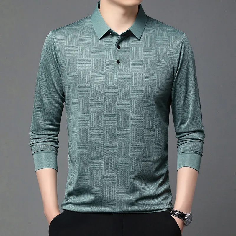 Fashion Men's Clothing Long Sleeve Casual Top Stripes