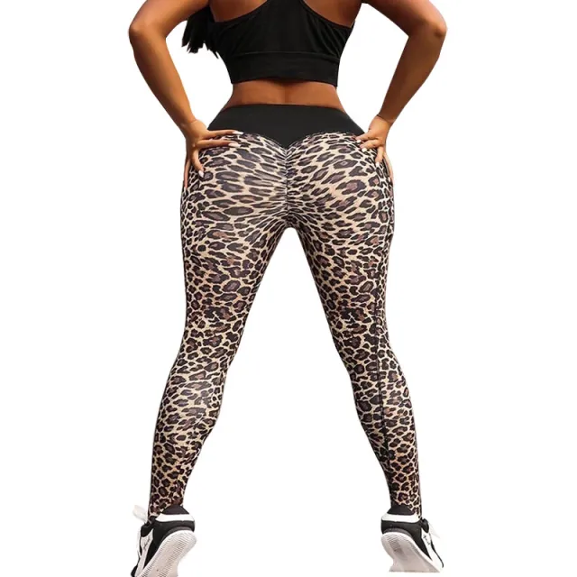 Hip Lifting Leopard Yoga Leggings - Shop at LoveMi