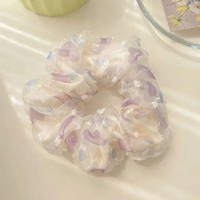 Summer Super Fairy Sweet Lace Large Intestine Hair Ring Hair Ring 93 - Shop at LoveMi