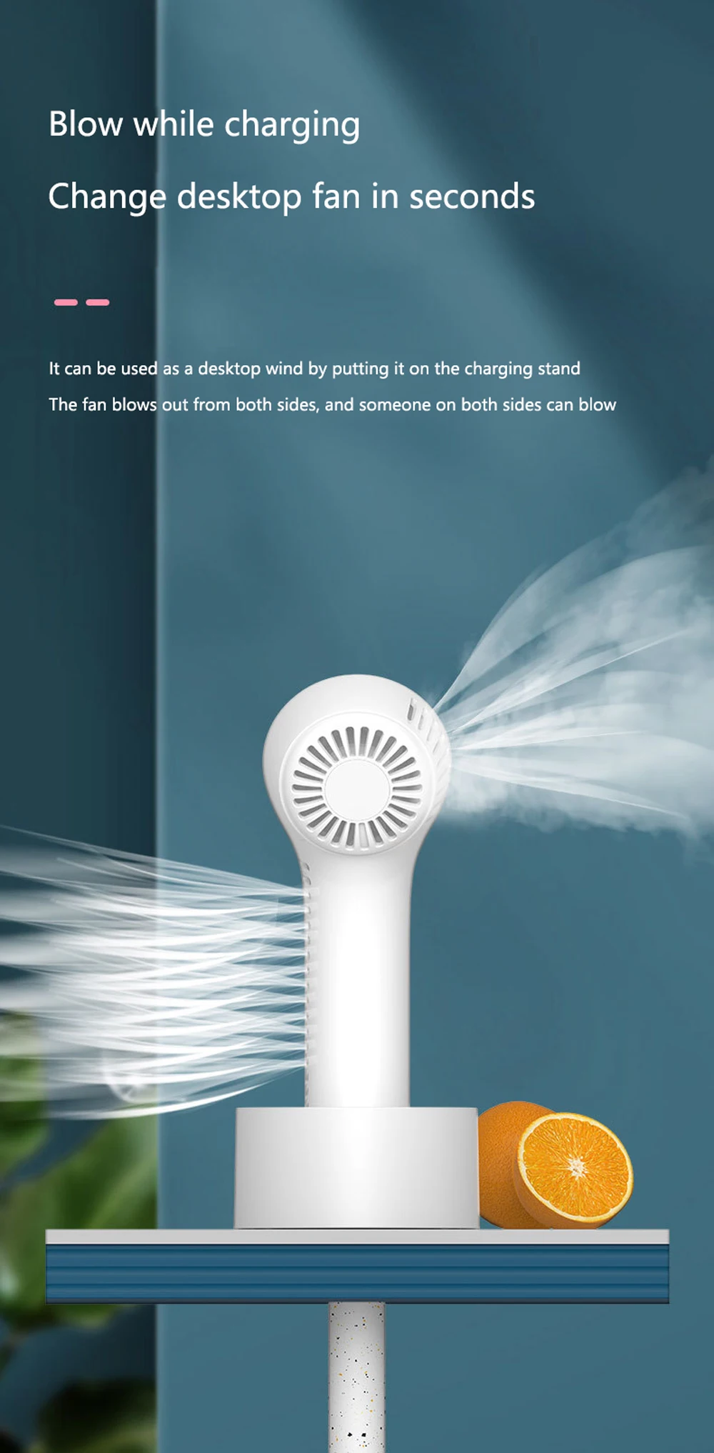 Detachable Neck Fan Usb Convenient Portable Mute