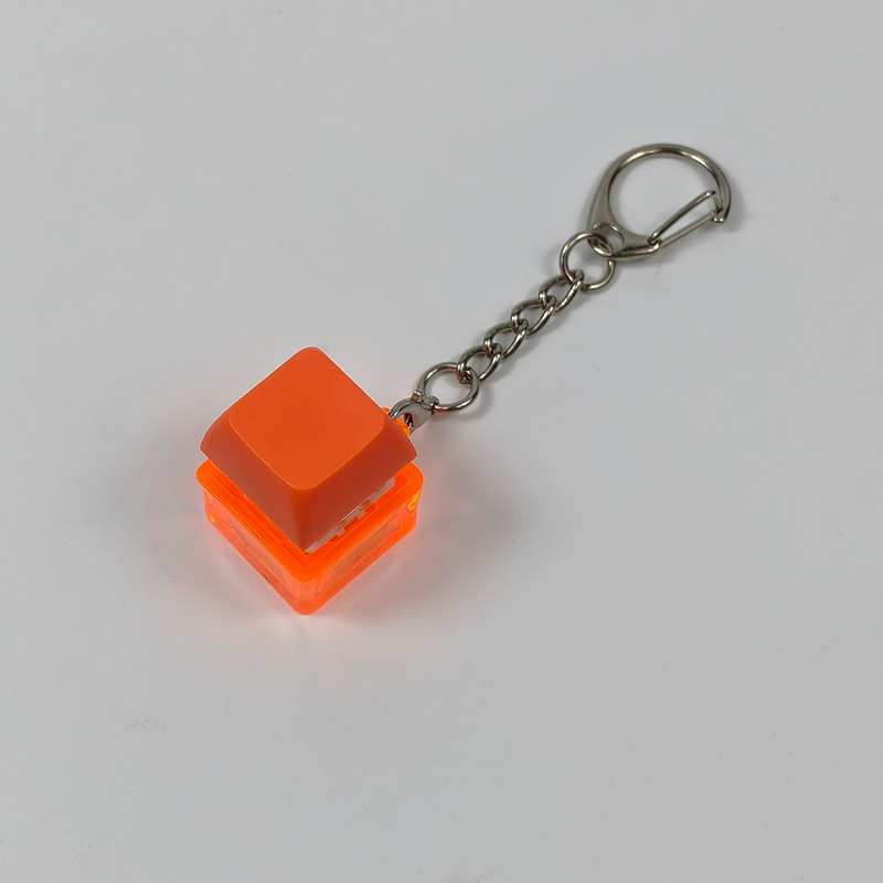 Stress-relief Keychain Toy With Finger-popping Buttons For Venting