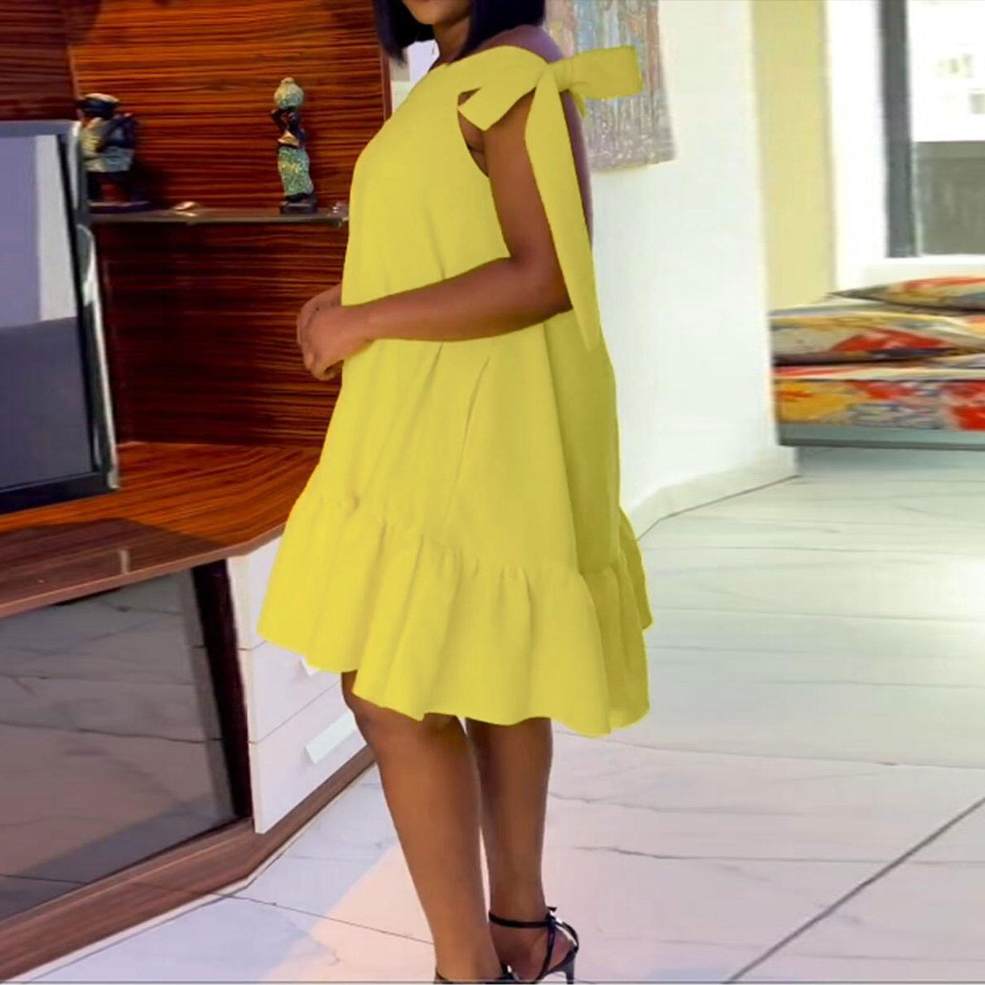 Solid-color Oversized Loose-fitting Dress
