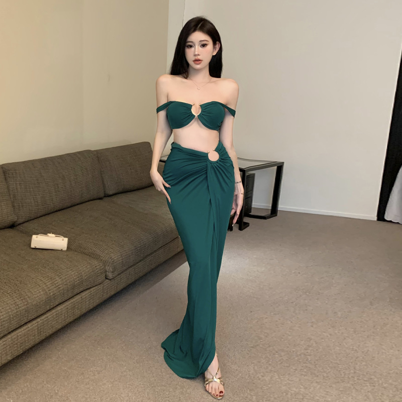 Women's Fashion Personalized Skirt Two-piece Set