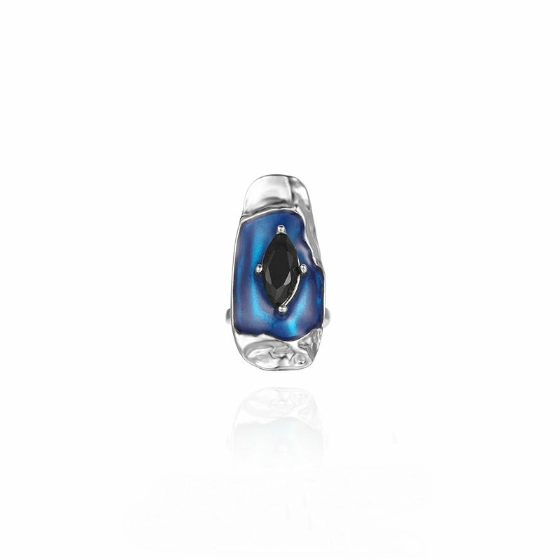 Zircon Cold Wind Open Joint Ring Hot Girl Nail Ring