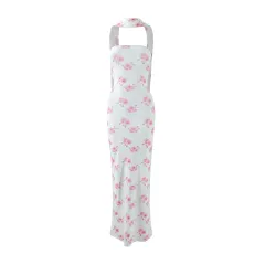 Summer Arrival Sexy Strapless Backless Bodycon Maxi Dress - White - View 1