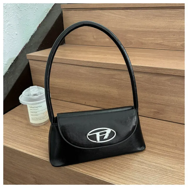New Fashion Pu Handbag Shoulder Underarm Women Black - Shop at LoveMi