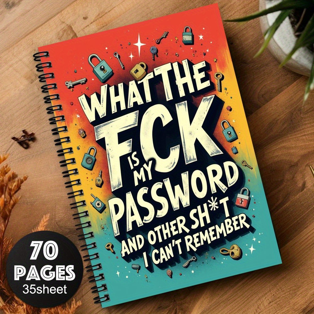 Password Notebook Notepad Coil Notebook 2