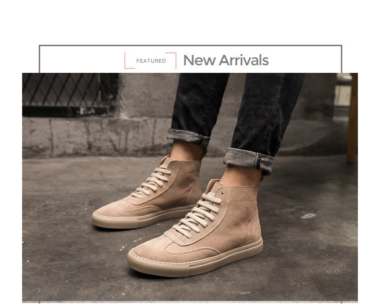 Title 14, Lace-up suede leather men