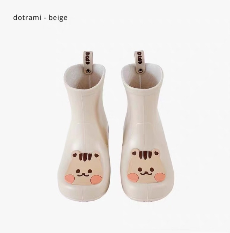 Beige Squirrel Rain Boots