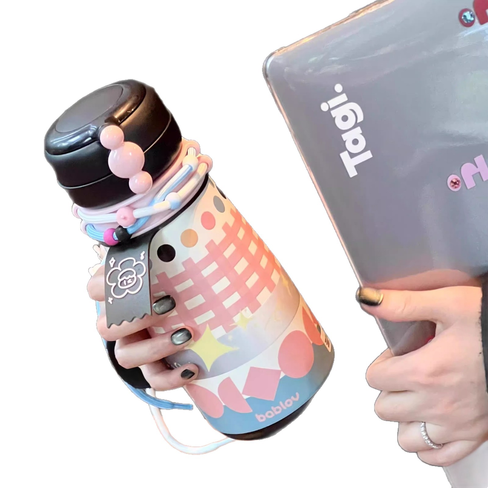 Insulated Water Bottle Large-capacity Straw Cup — foto 5