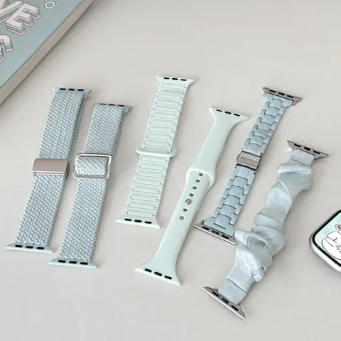 High-End Summer Light Mint Nylon Watch Strap Series