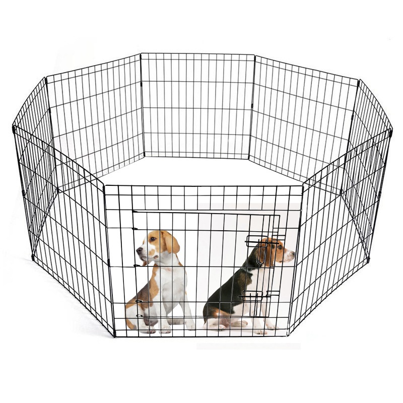 Foldable Pet Fence Partition Gate Dog Cage Enclosure