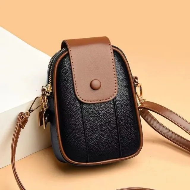 Simple Mobile Phone Small Square Shoulder Bag Black - Shop at LoveMi