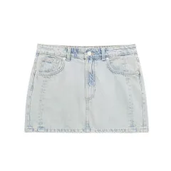 Fashion Women's Casual Denim Jacket Coat - Denim Skirt - View 1