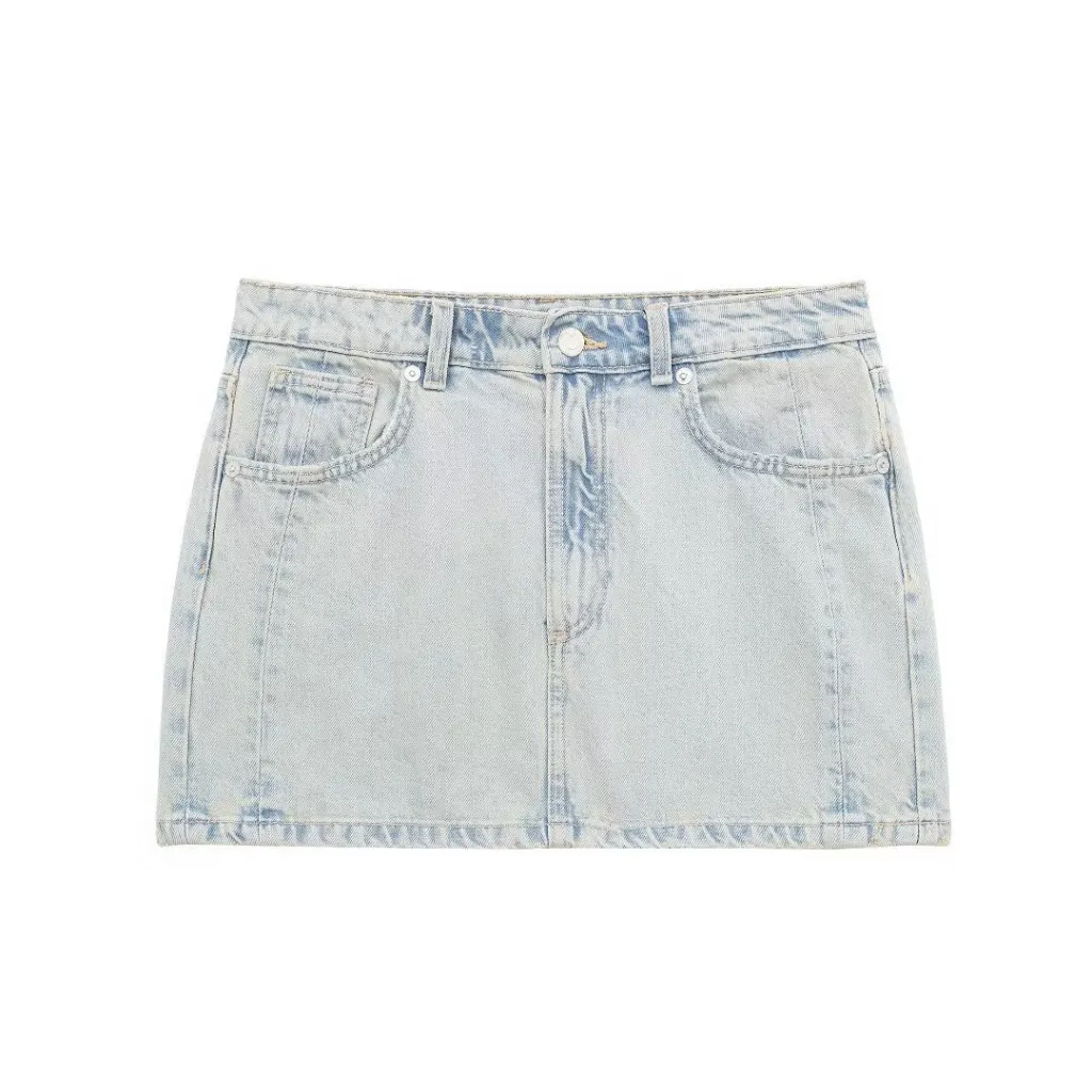 Fashion Women's Casual Denim Jacket Coat - Denim Skirt