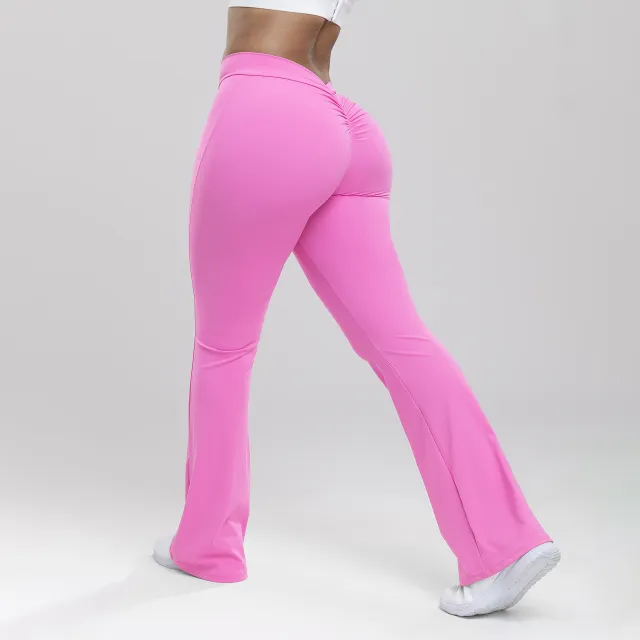 High Waist Hip Lift Sports Trousers Training Barbie Pink - Shop at LoveMi