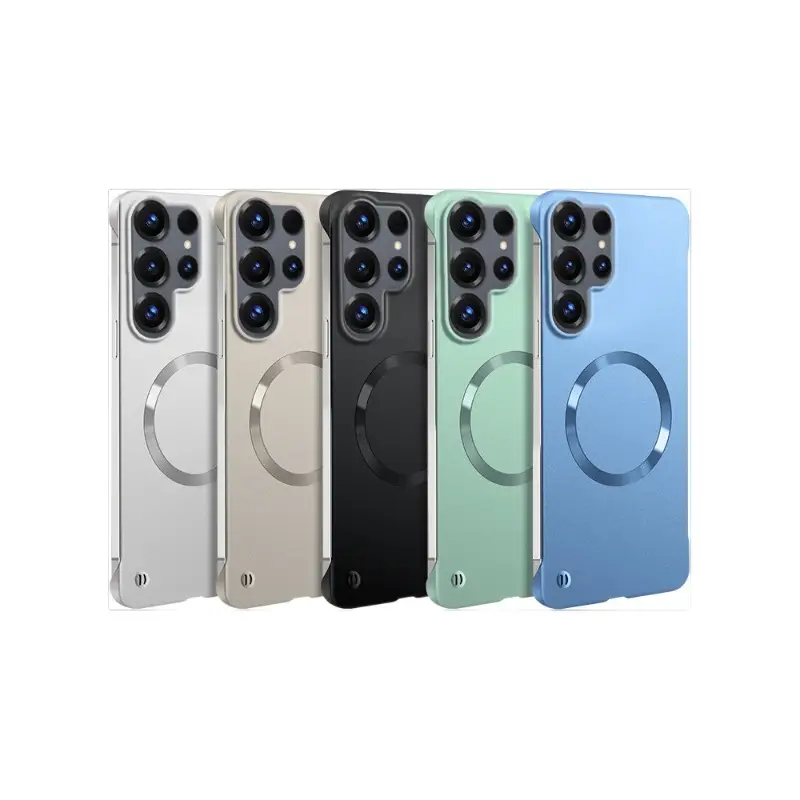 S26 Ultra Phone Case Ultra-Thin Borderless Magnetic Protective Cover