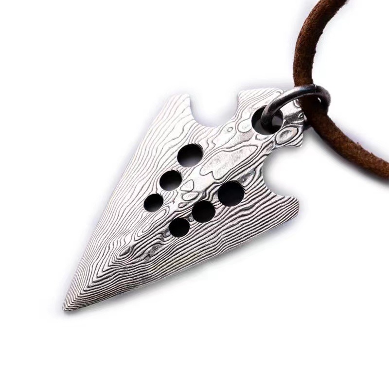 Leather Vikings Arrow Fashion Graceful Personality Pendant
