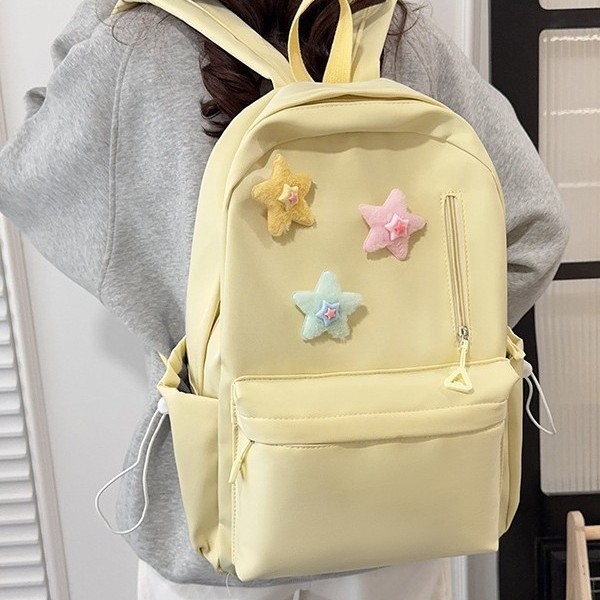 Solid-color Versatile Backpack 4
