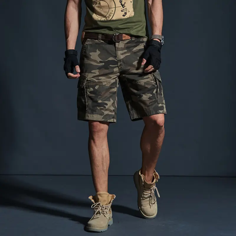 Summer Mid-length Pants Trendy Brand Loose-fit Mens