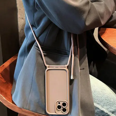 Phone Case Silicone Soft Lanyard