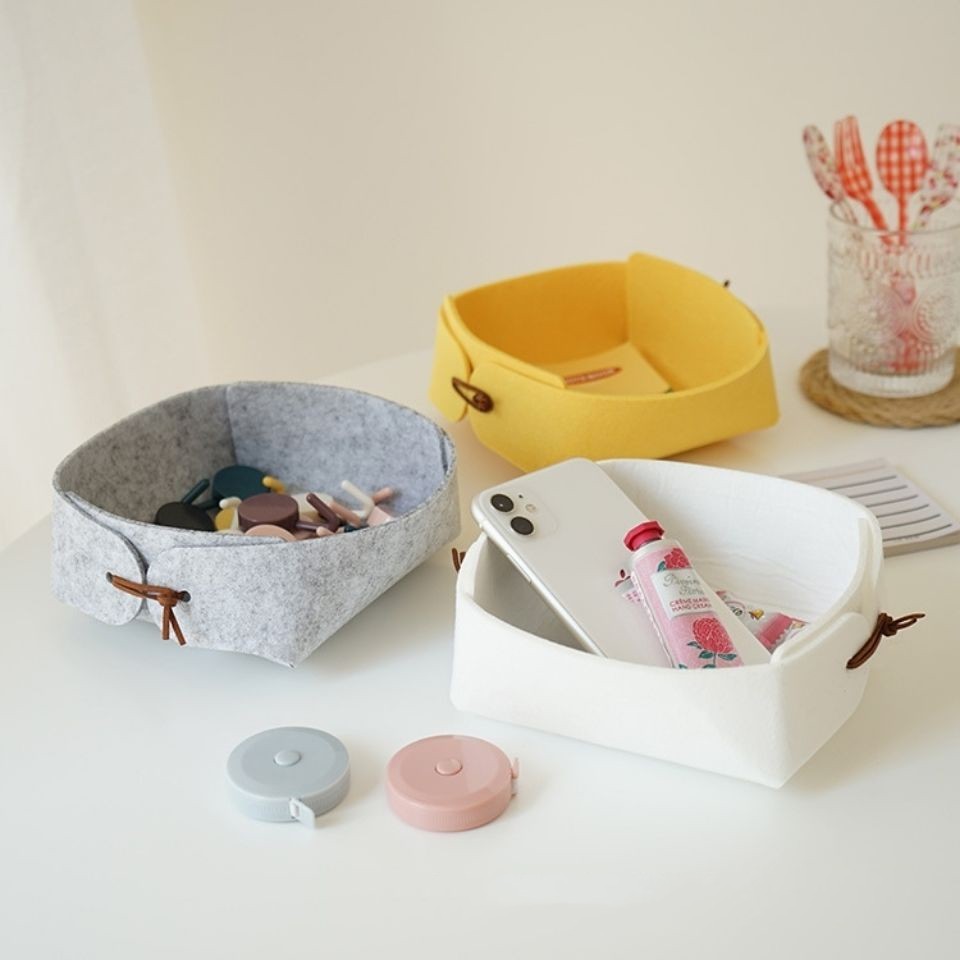 Modern Simple Felt Sundries Storage Basket - Image 10
