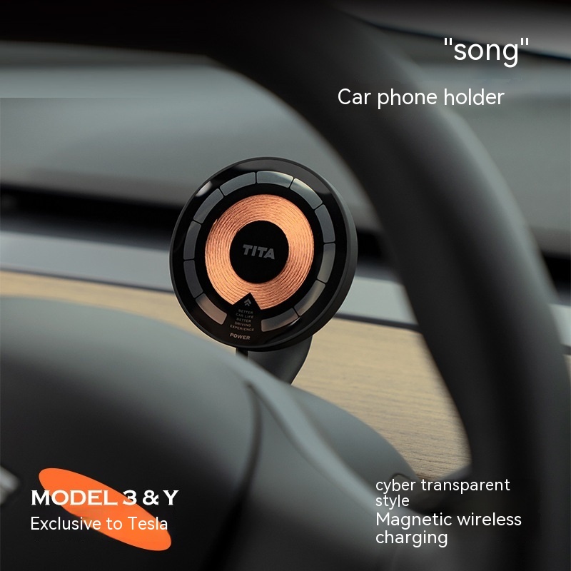 Car Wireless Charging Steering Wheel Navigation Bracket - Image 6