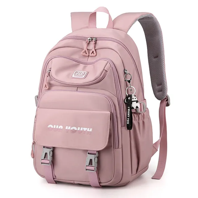 New Large Capacity Korean Casual Fashion Backpack Pink - Shop at LoveMi