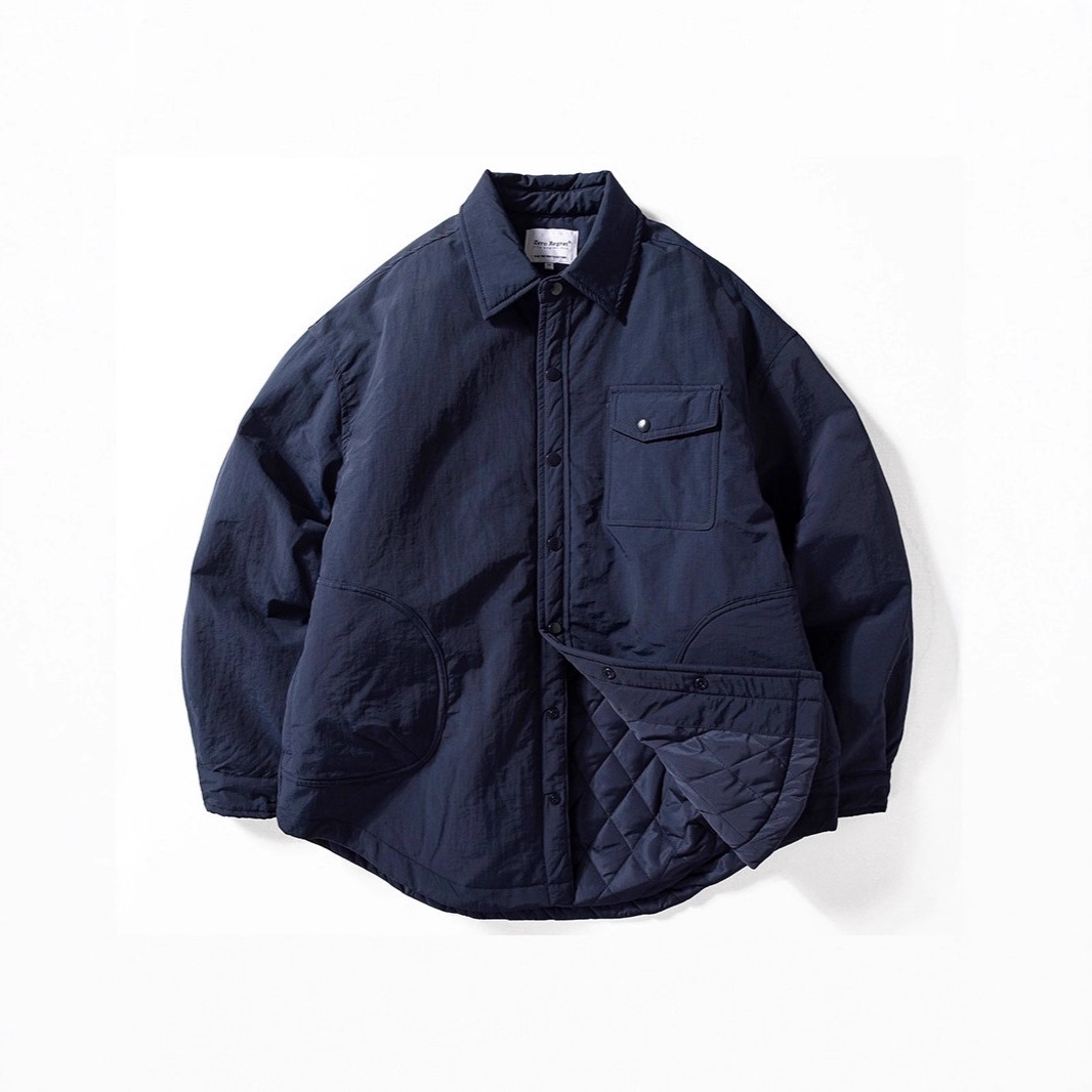 Mens Autumn Winter Cotton Jacket Loose Fit Casual, Warm With A Lapel Collar