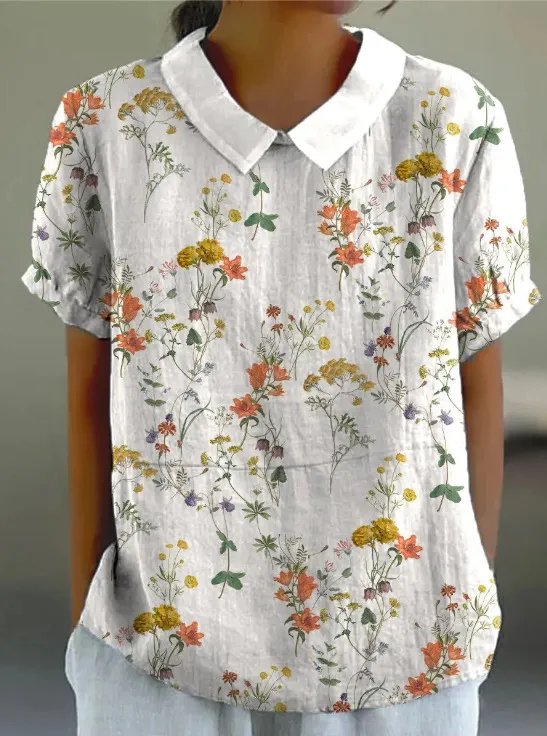 Summer Short Sleeve Printed Pullover Shirt Style29 - Shop at LoveMi