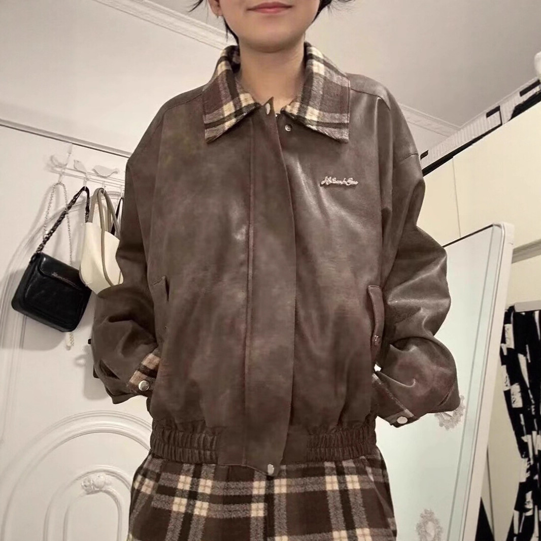 American Retro Baggy Coat Women